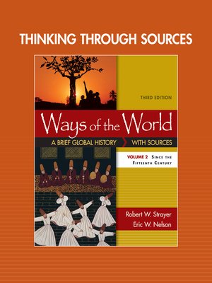 cover image of Thinking through Sources for Ways of the World, Volume 2